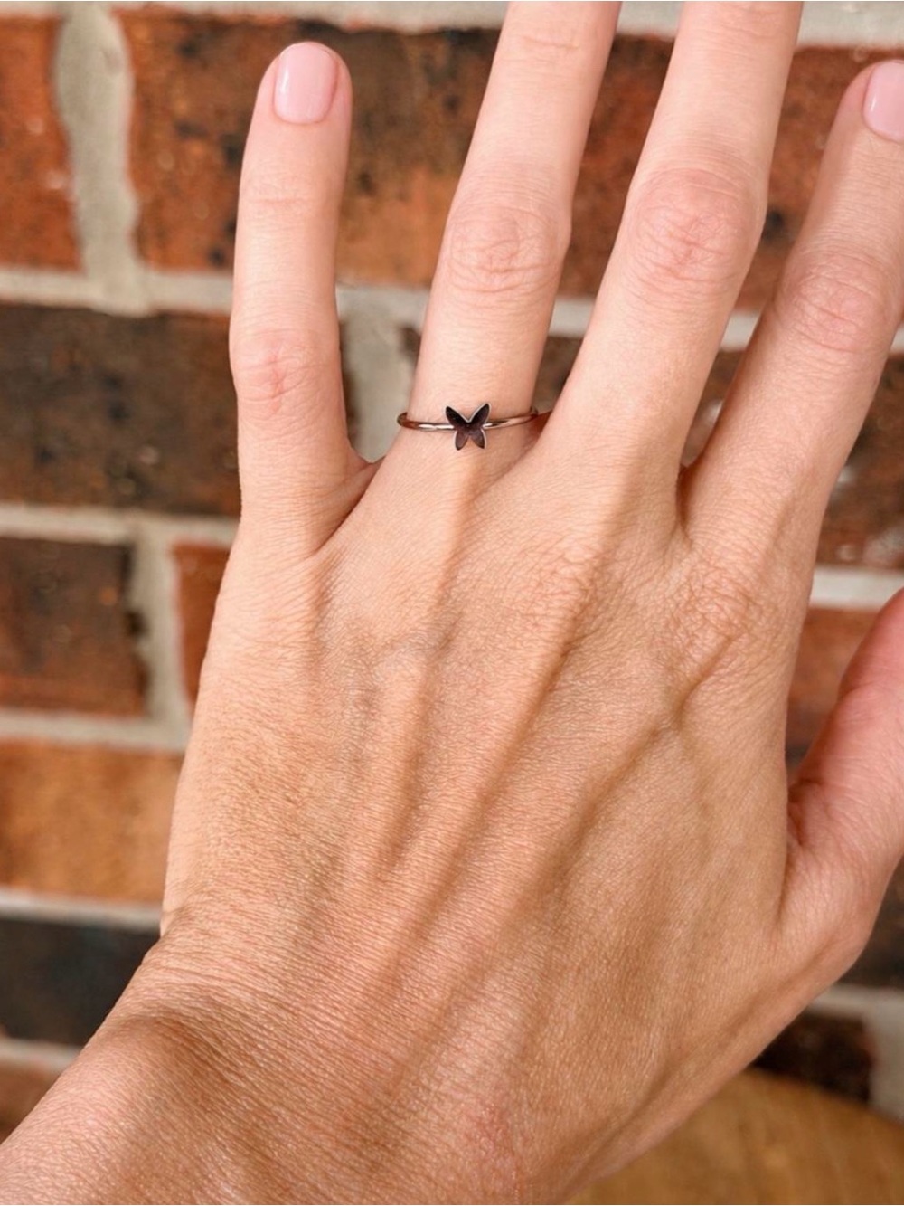 Dainty Butterfly Stainless Steel Ring